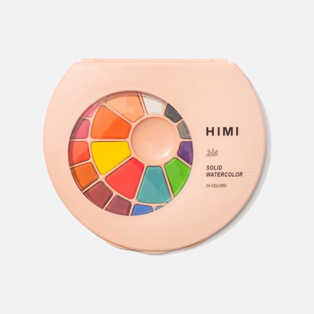 HIMI SOLID PAINTING SET, 24COLORS, PINK