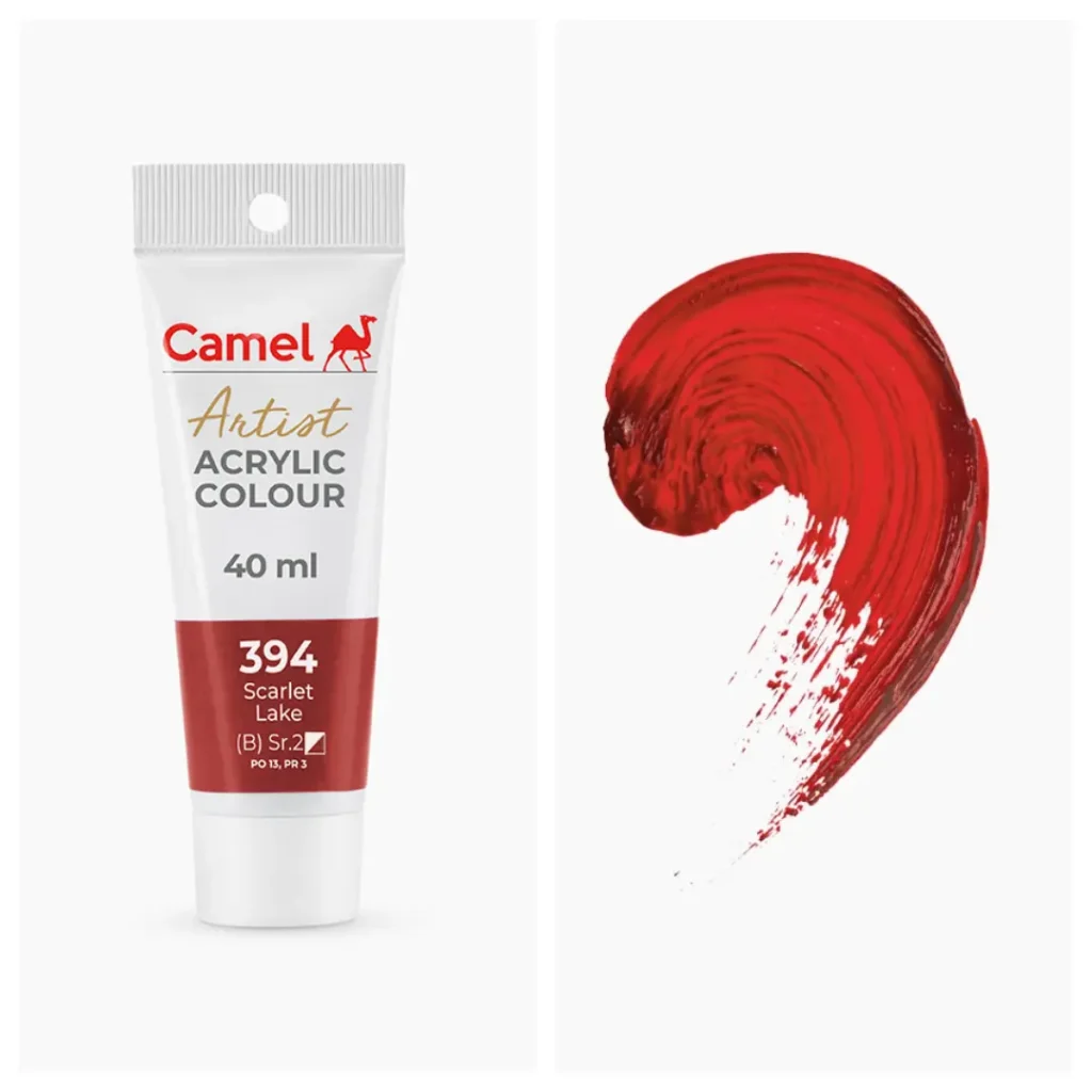 Camel Artist Acrylic Colours 40ml - Scarlet Lake (Sr.2)