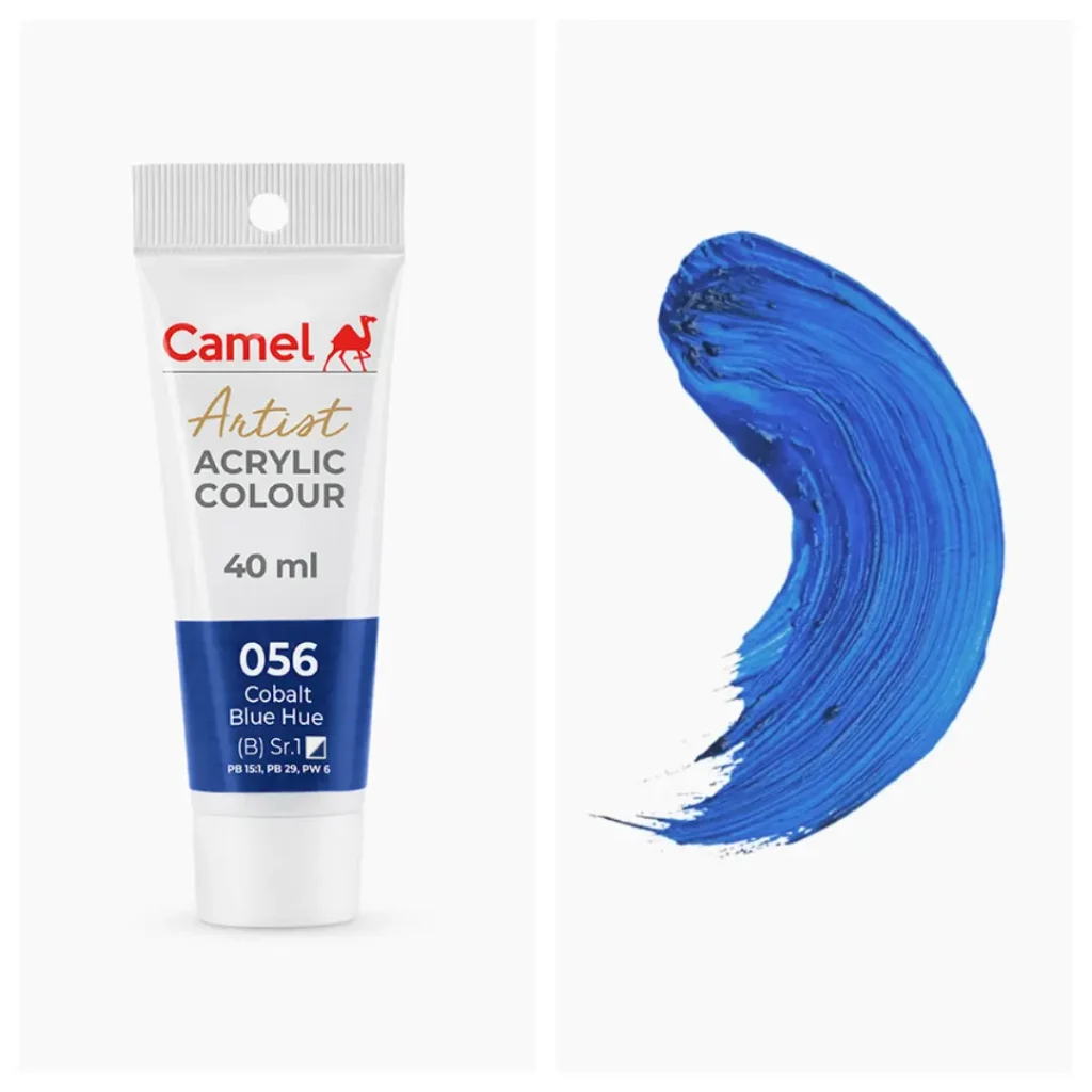Camel Artist Acrylic Colours 40ml - Cobalt Blue Hue (Sr.1)