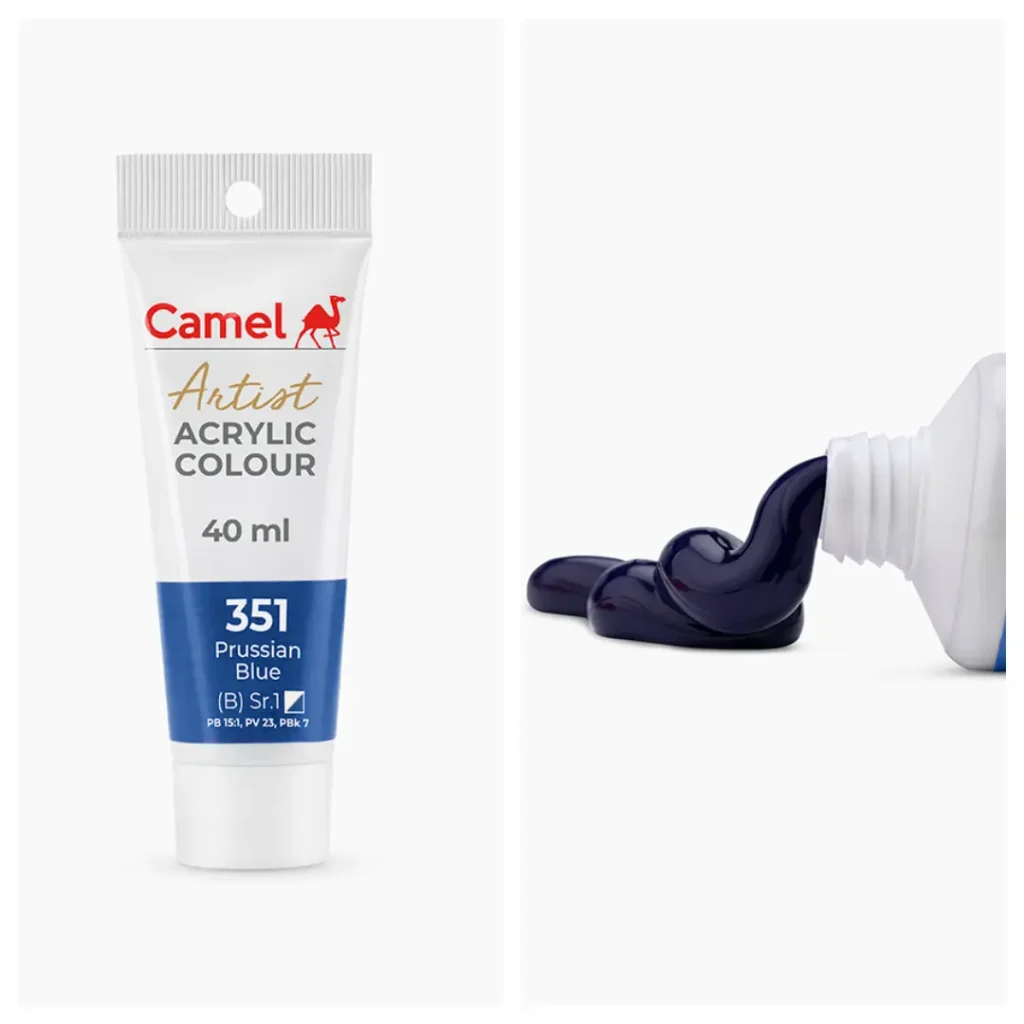 Camel Artist Acrylic Colours 40ml - Prussian Blue (Sr.1)
