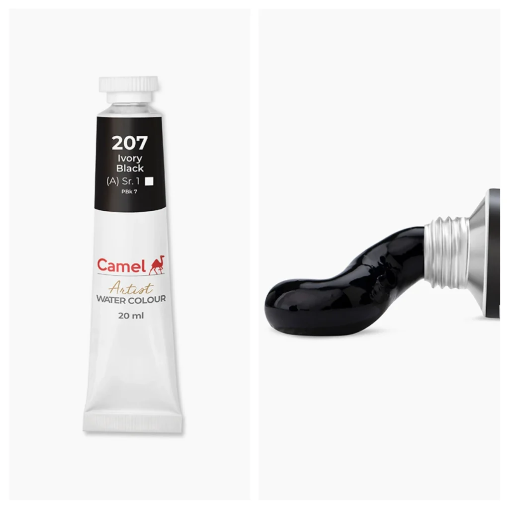 Camel Artist Water Colours 20ml - Ivory Black (Sr.1)