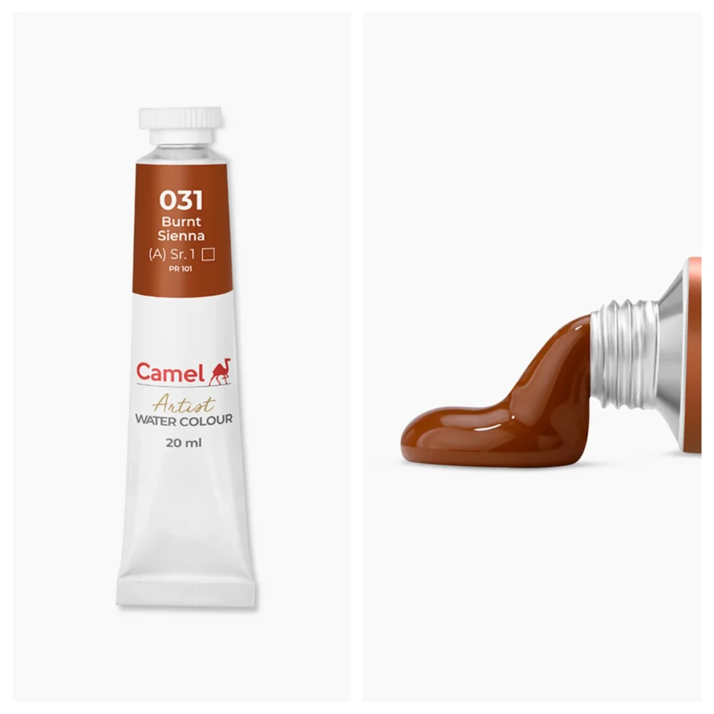 Camel Artist Water Colours 20ml - Burnt Sienna (Sr.1)